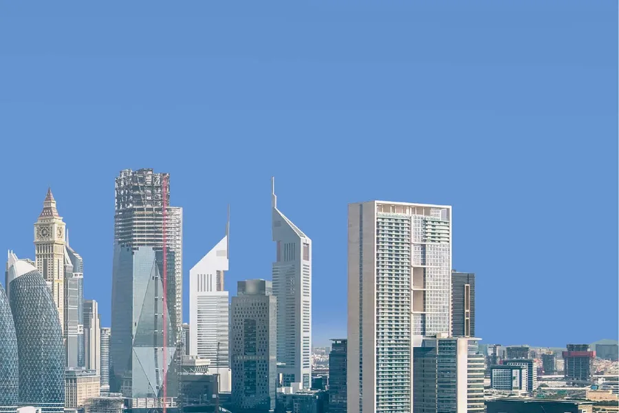 Akala twin towers, DIFC skyline
