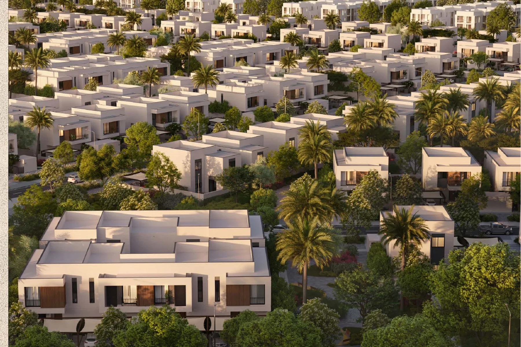 Al Ghadeer Gardens aerial