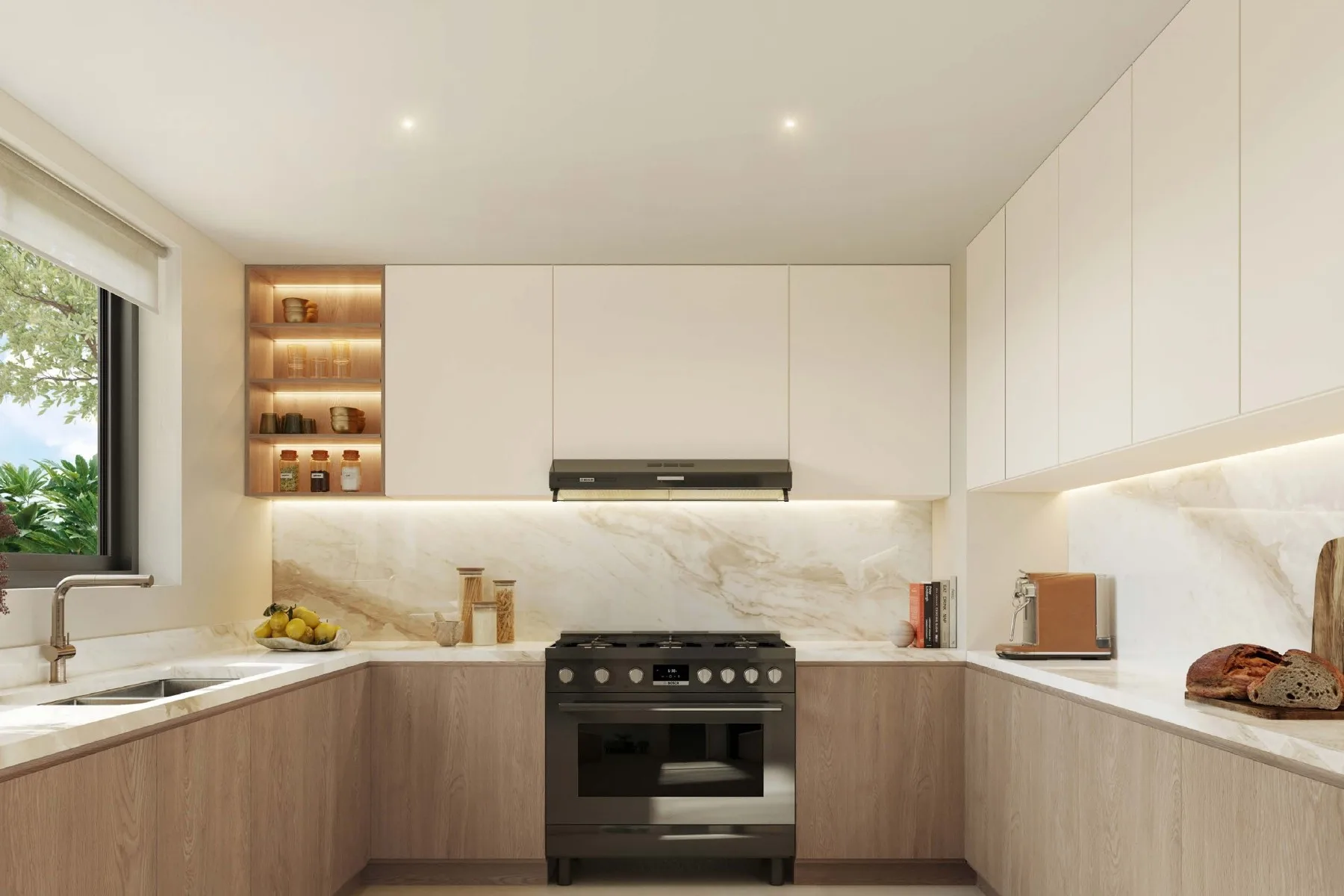 Kitchen, light scheme