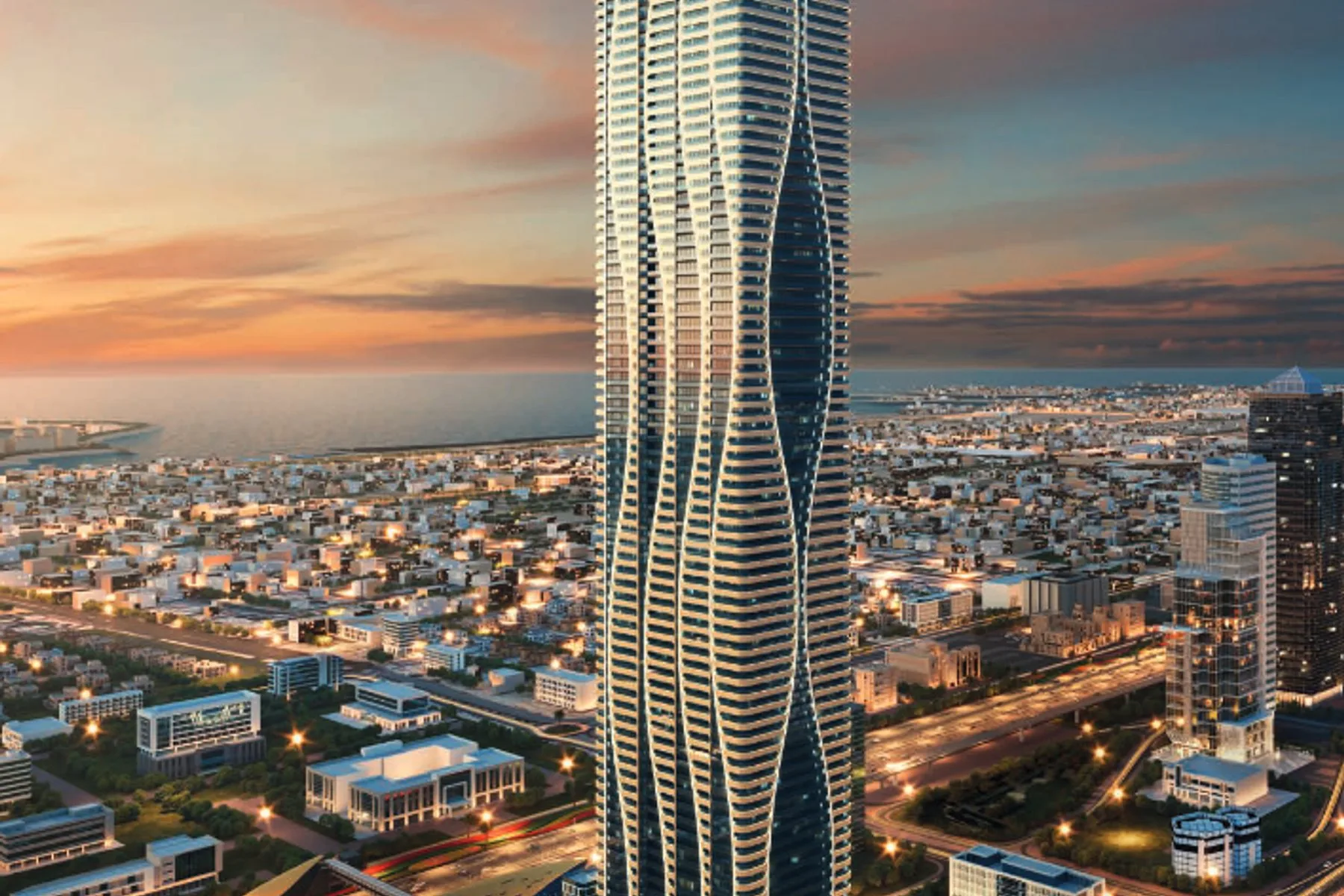 Tower at dusk