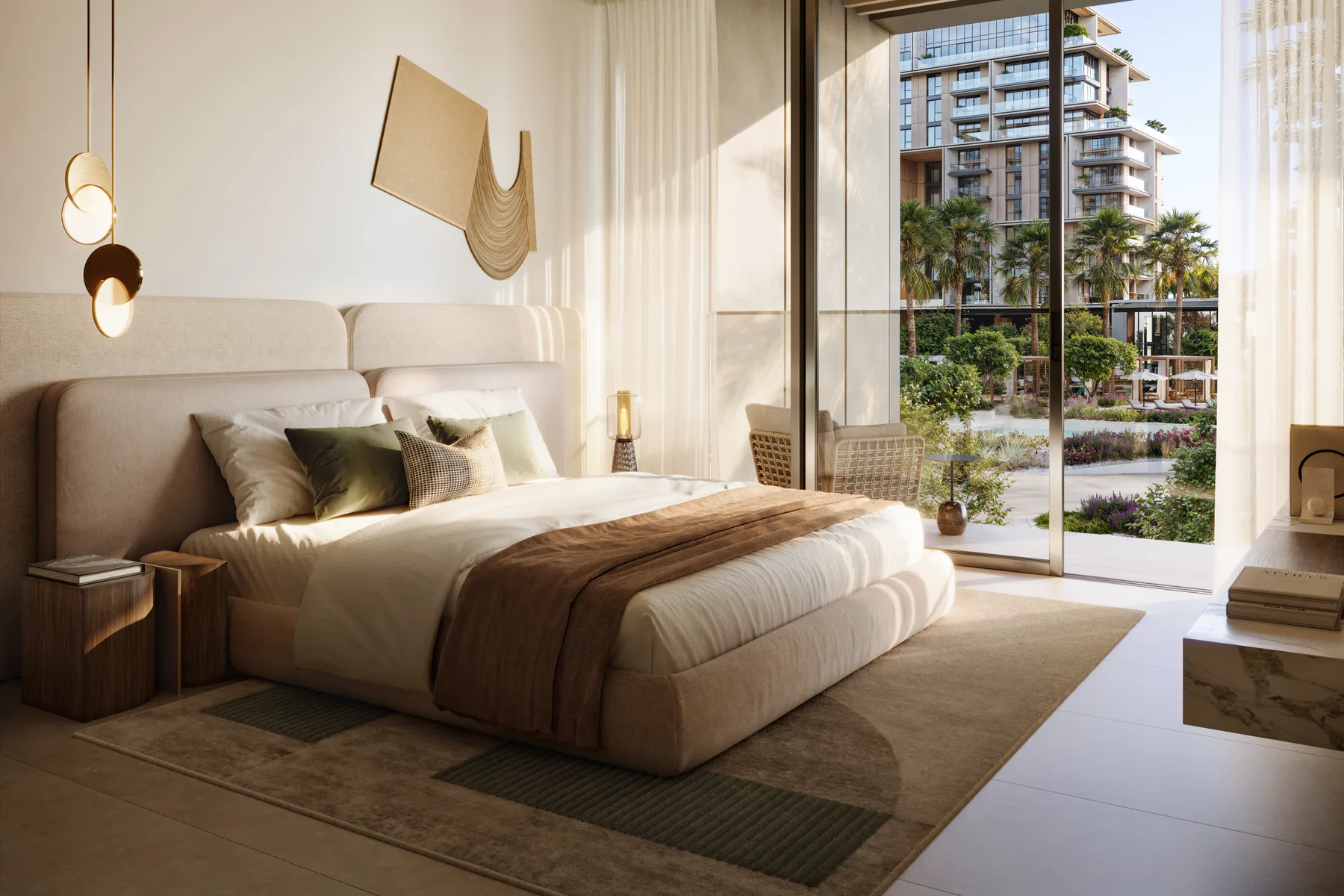 Bedroom facing the gardens