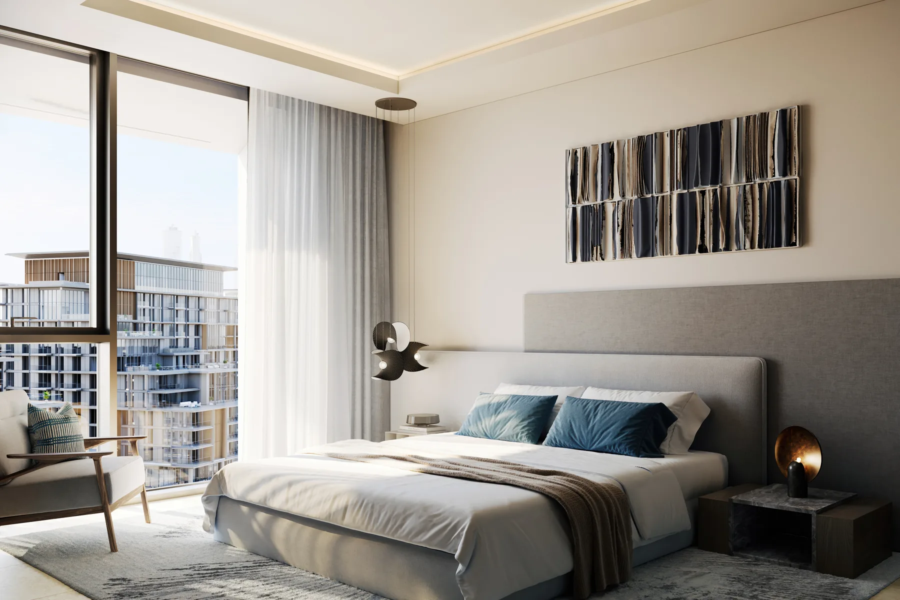 Bedroom with a view over City Walk