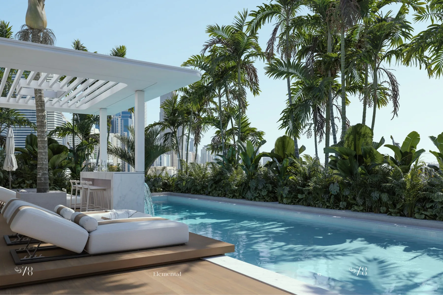 Rooftop pool terrace
