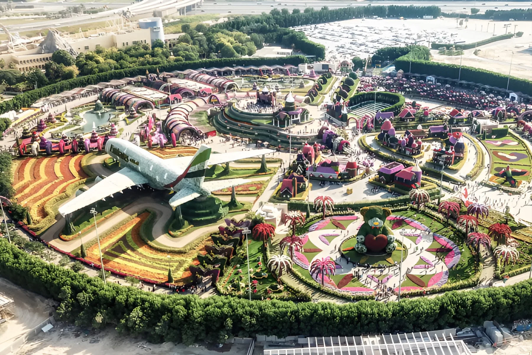Dubai Miracle Garden next to the community