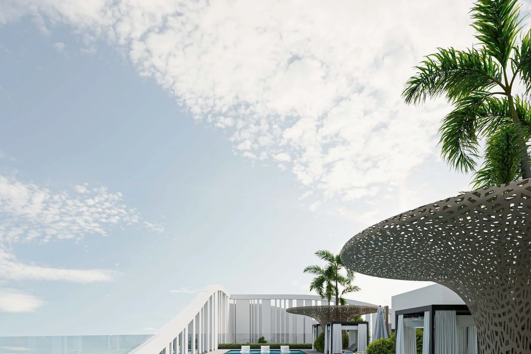 Rooftop pool