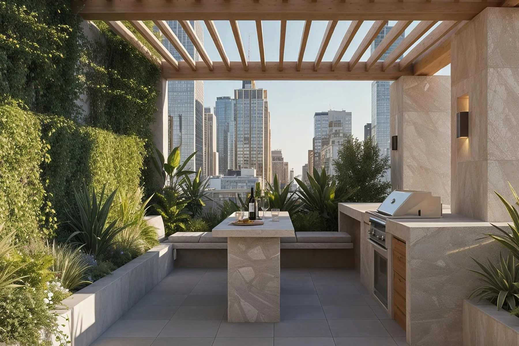 Rooftop pool