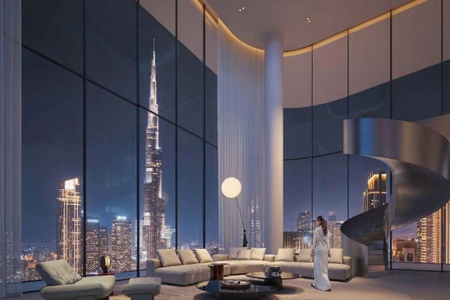 Double-height living room