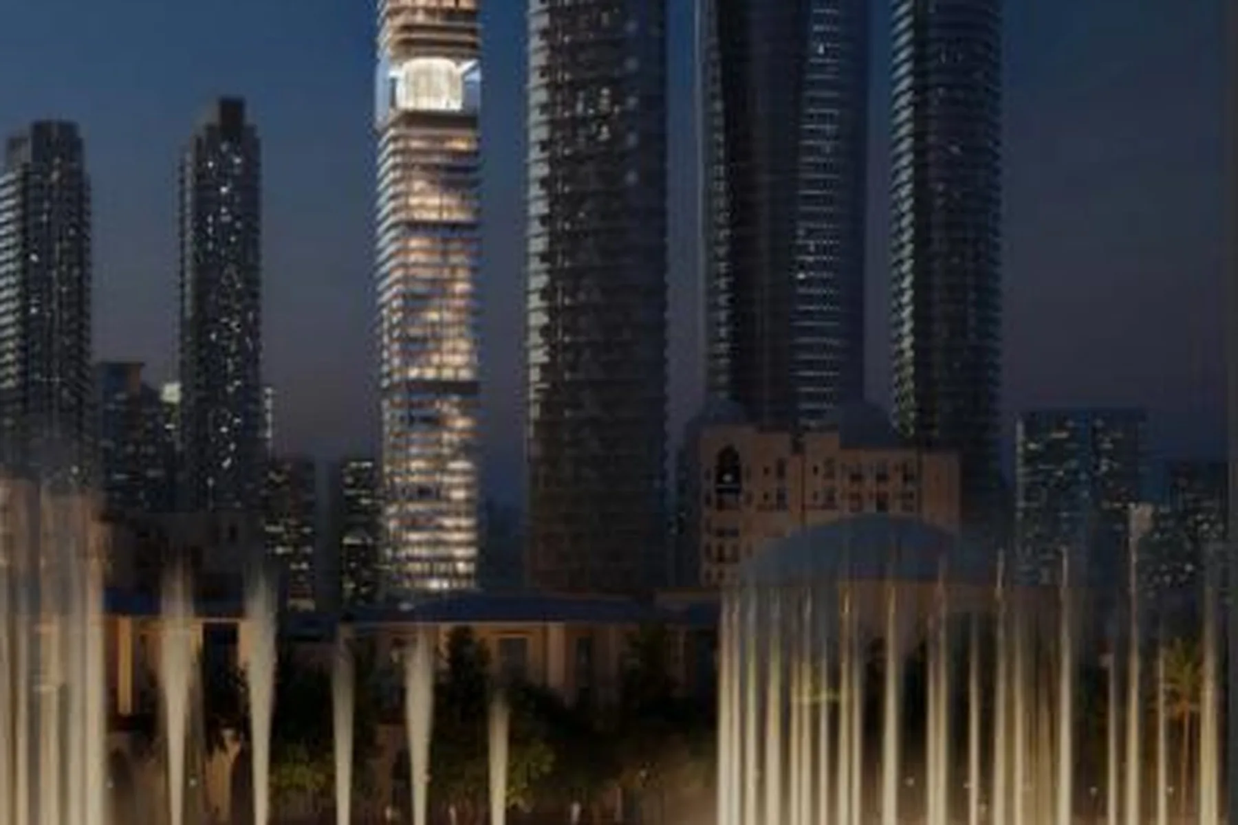 View from Downtown fountains