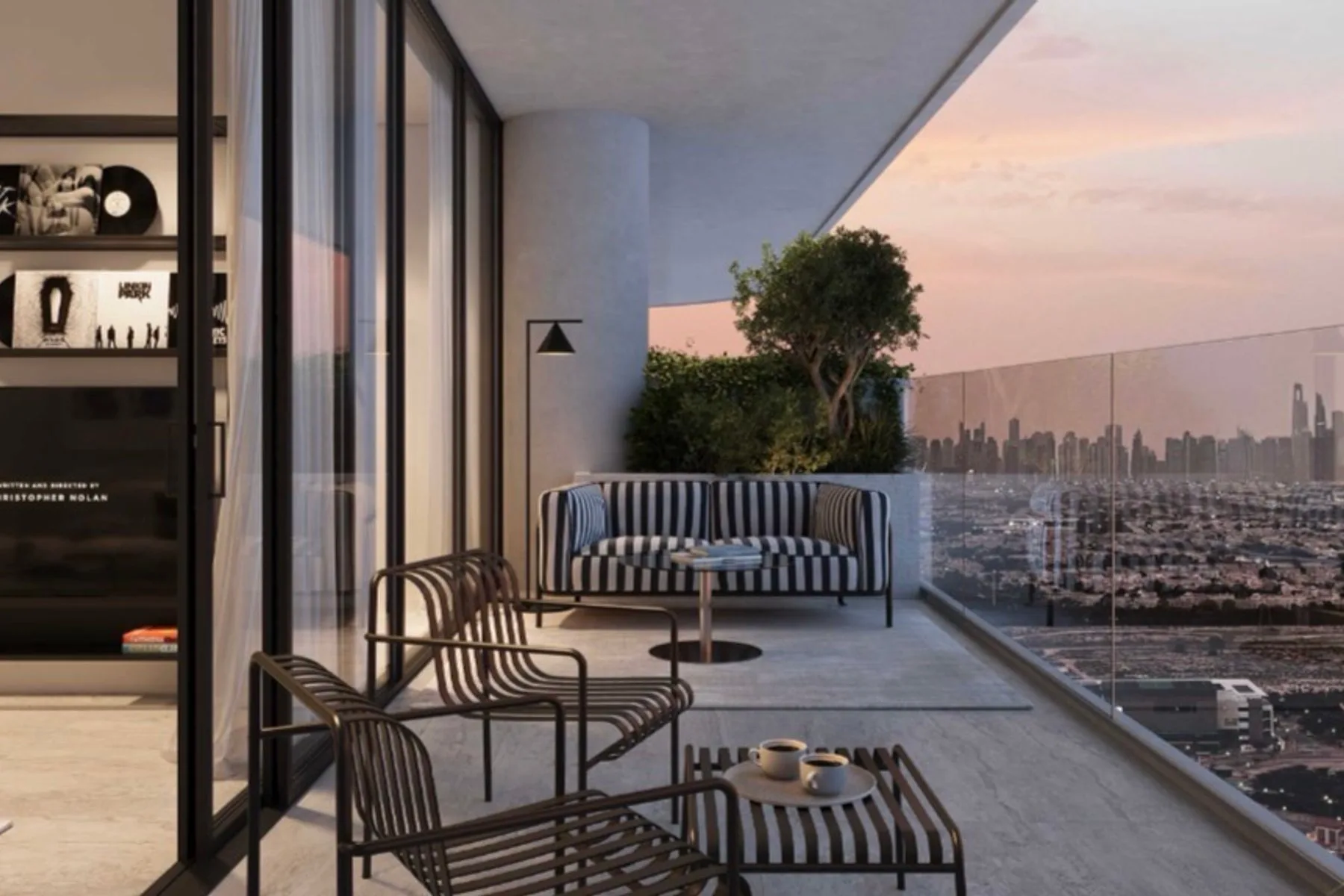 Balcony at sunset