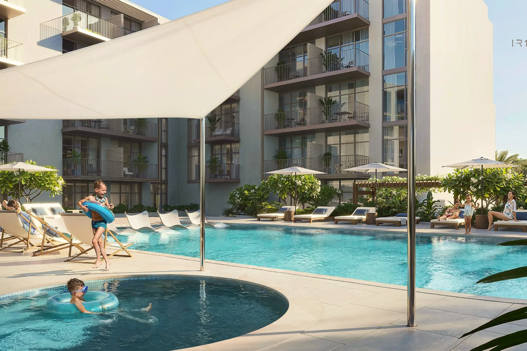 Pool and kids pool