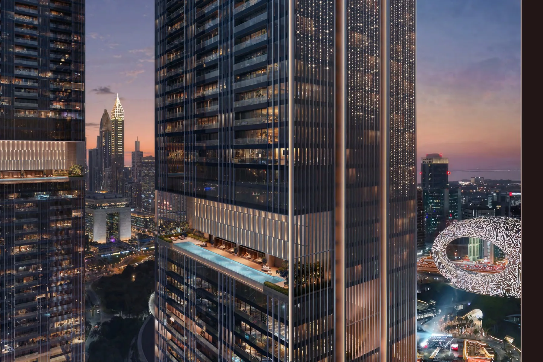 Sky terrace and cantilevered form