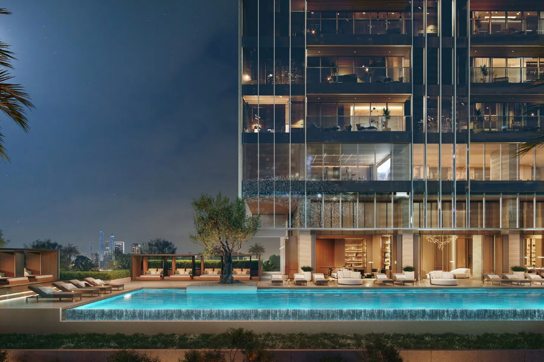 Garden-level family pool