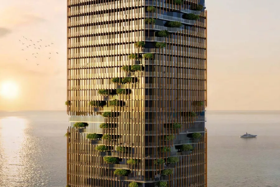 Exterior - tower from the sea