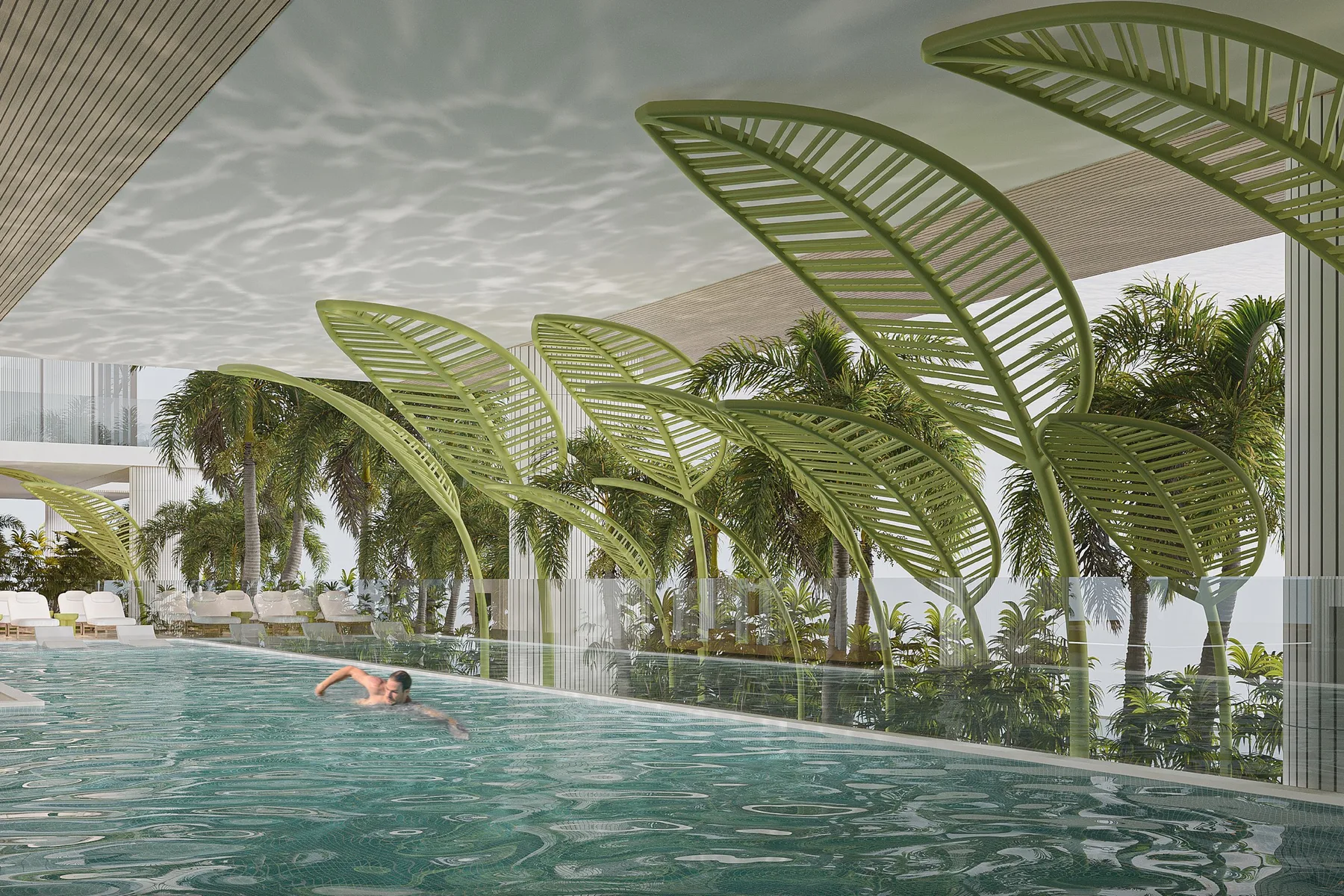 Infinity pool on the 24th floor