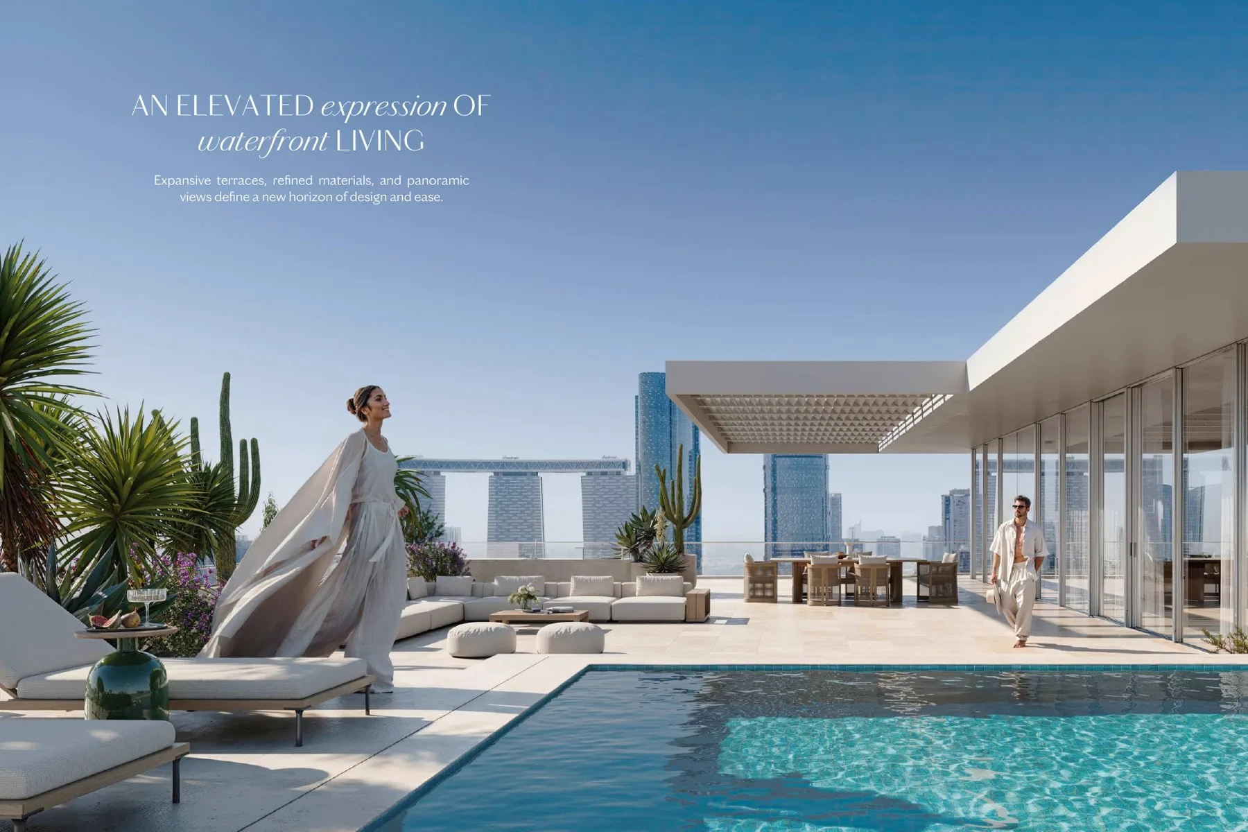 Sky Villa terrace and pool