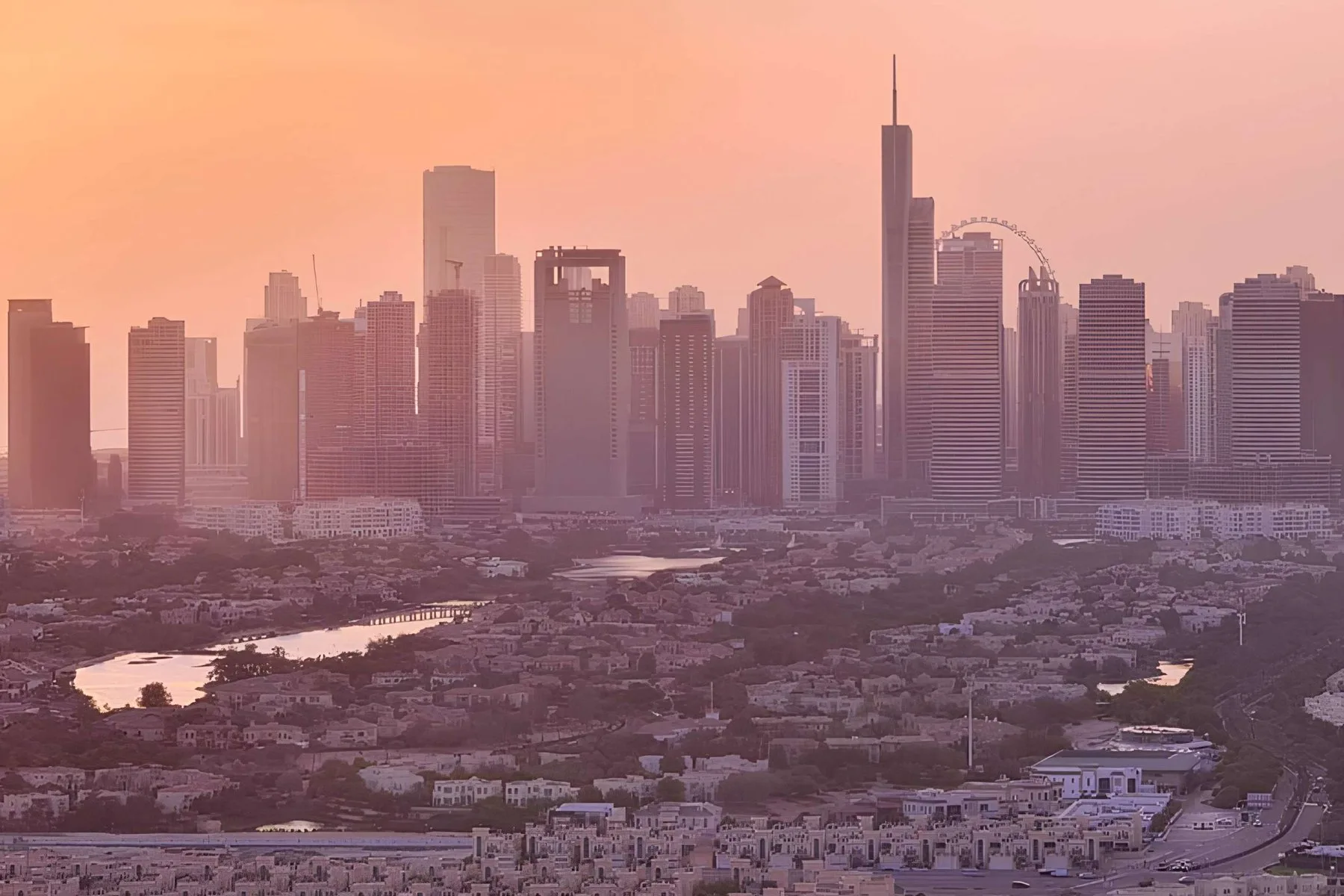View towards the Dubai skyline