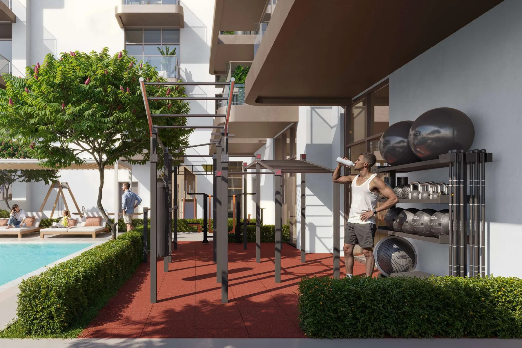 Outdoor CrossFit area