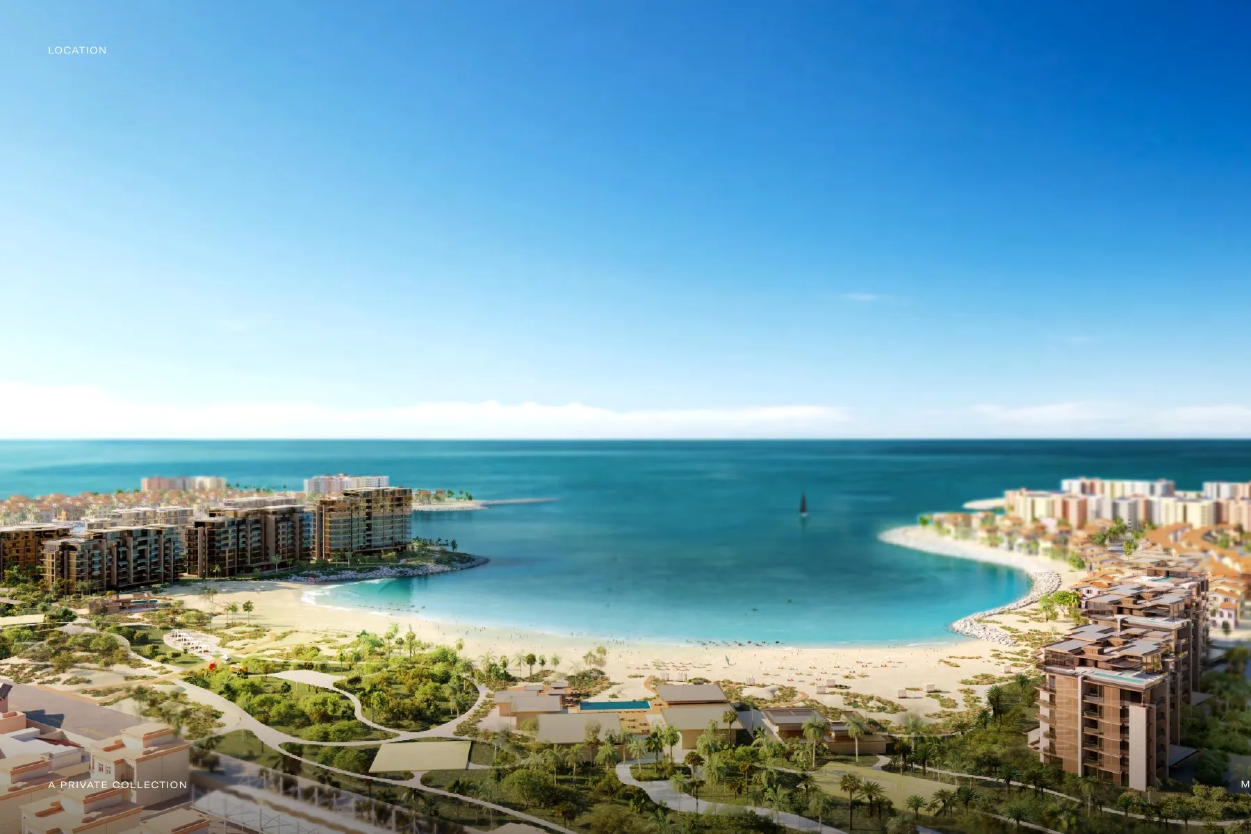 Aerial view of the Solaya site at La Mer