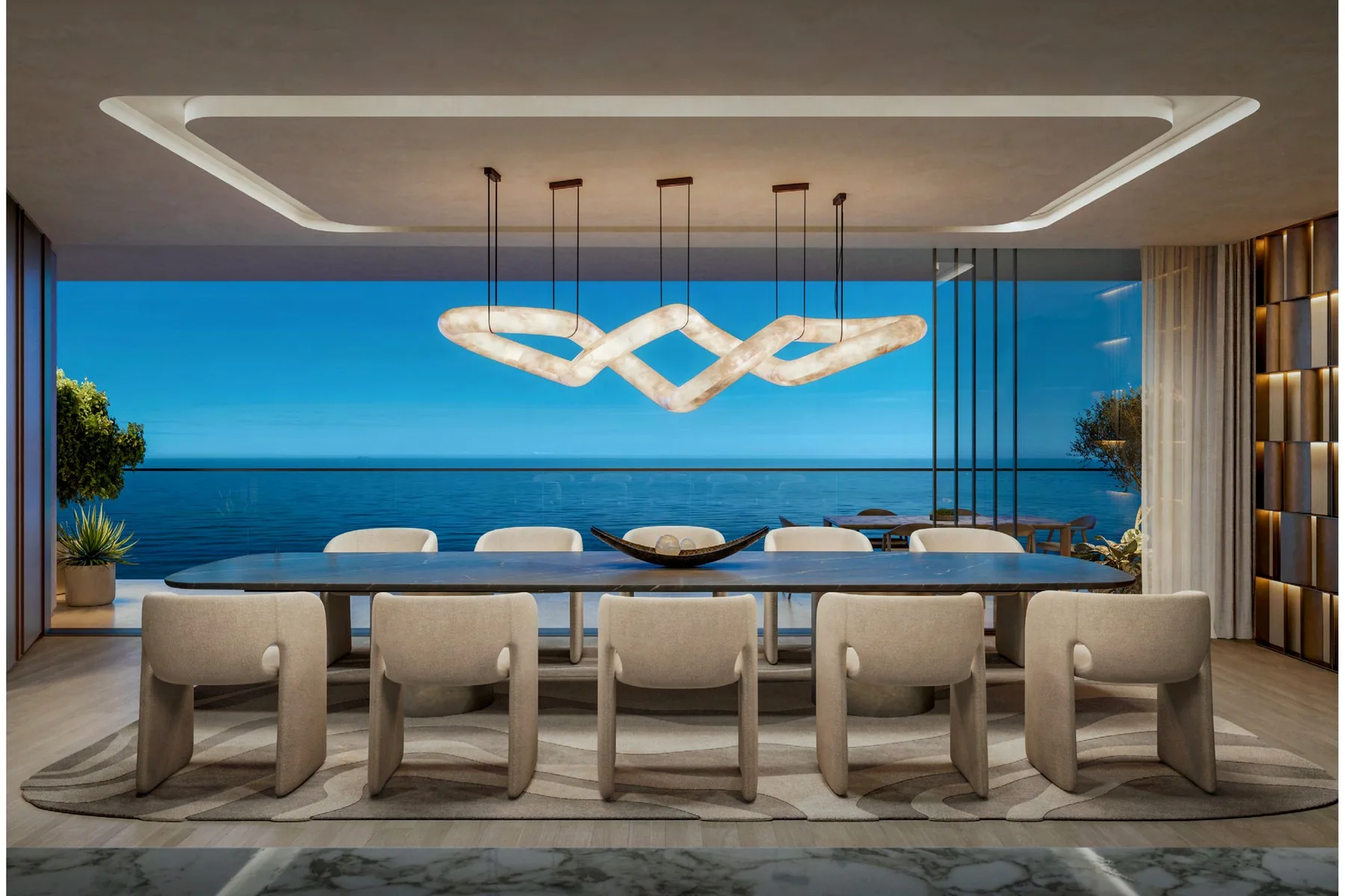 Penthouse dining room
