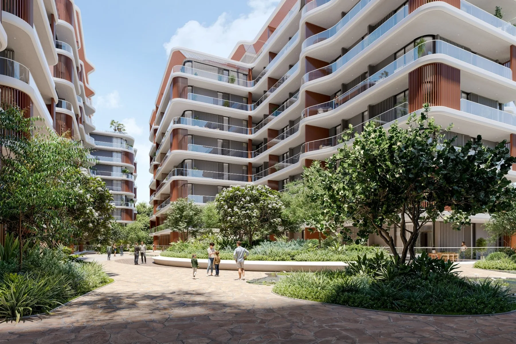 Courtyard between the buildings