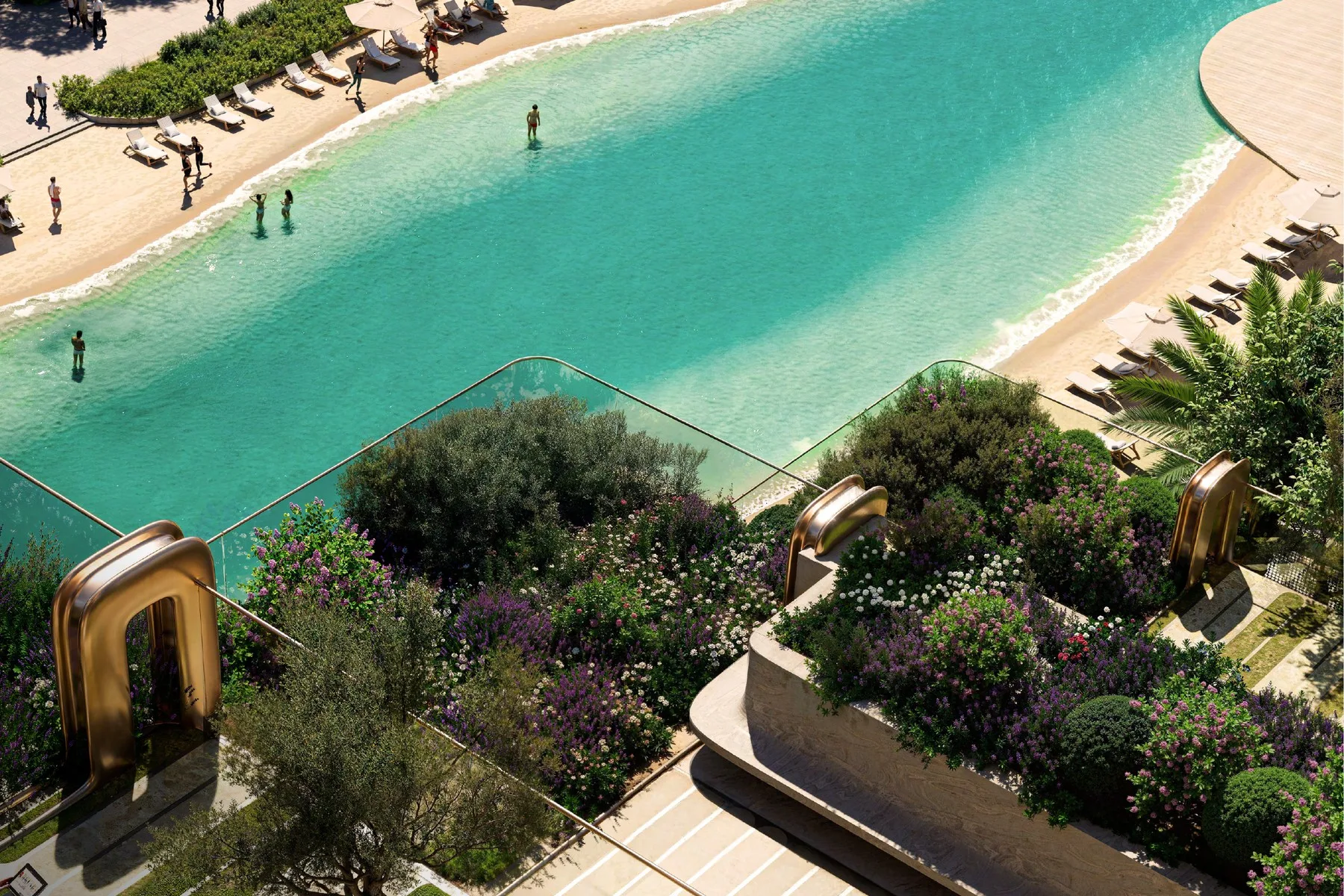 Lagoon beach