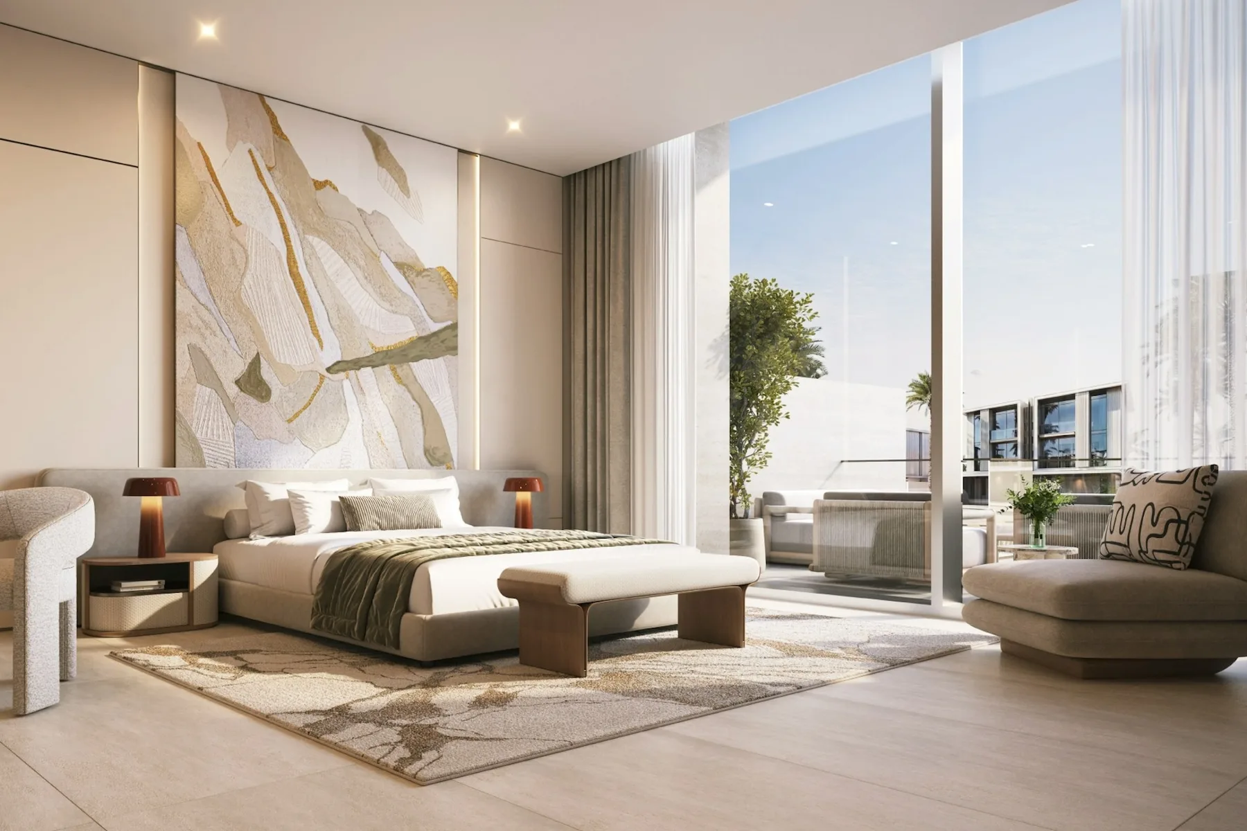 Main bedroom with terrace