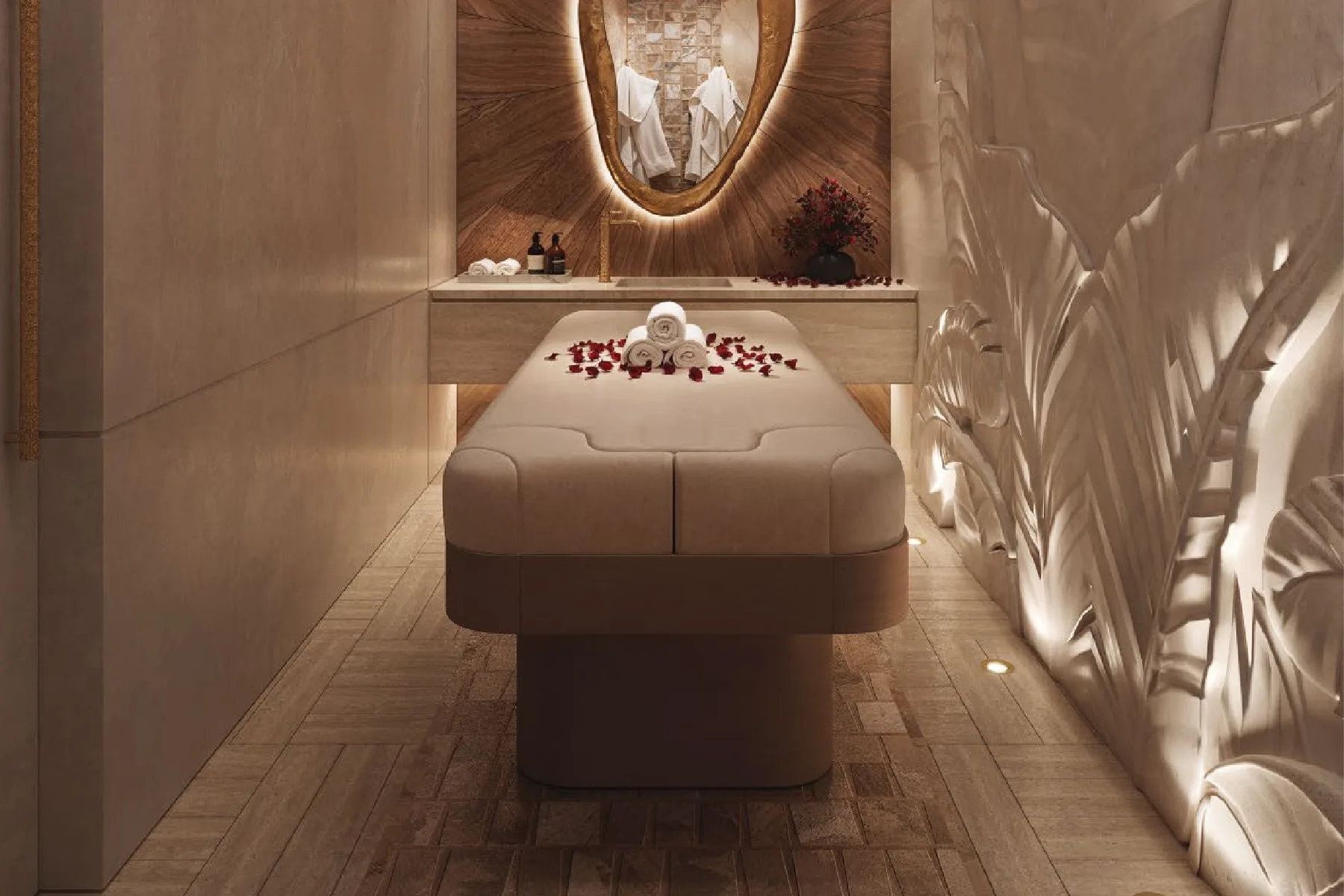 Spa treatment room
