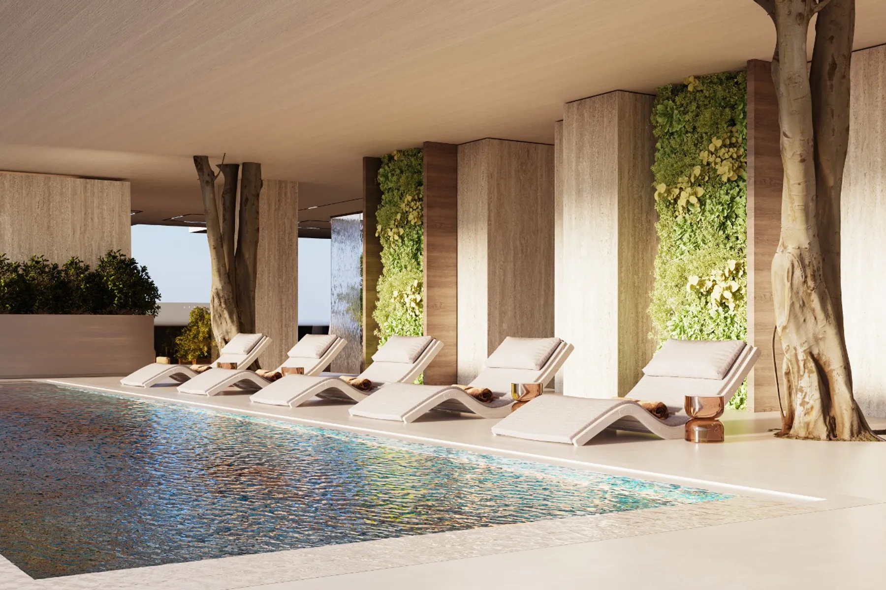 Indoor pool in the wellness zone