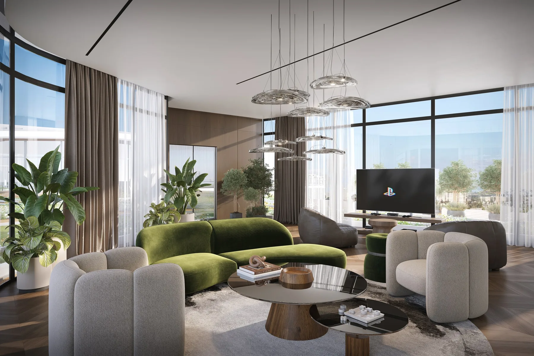 Clubhouse lounge